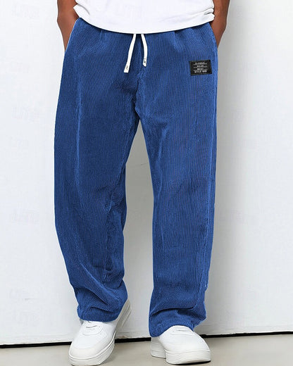 Men's Corduroy Drawstring Sweatpants