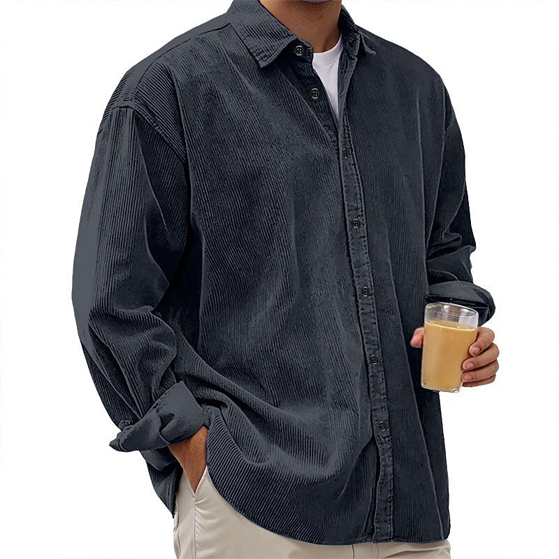 Men's Corduroy Button Up Shirt