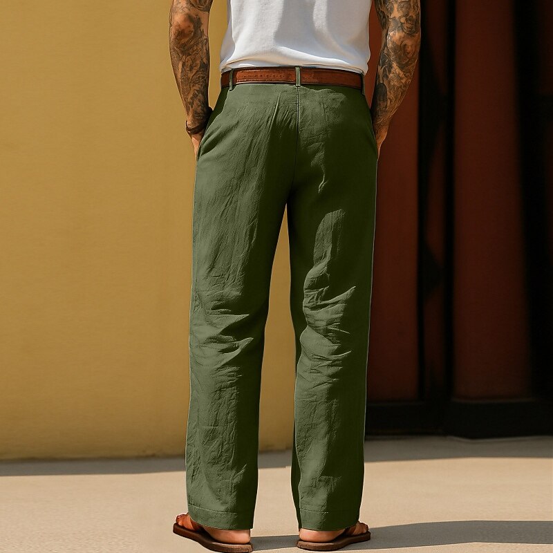 Men's Cotton Linen Baggy Pants