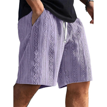 Men's Jacquard Textured Shorts