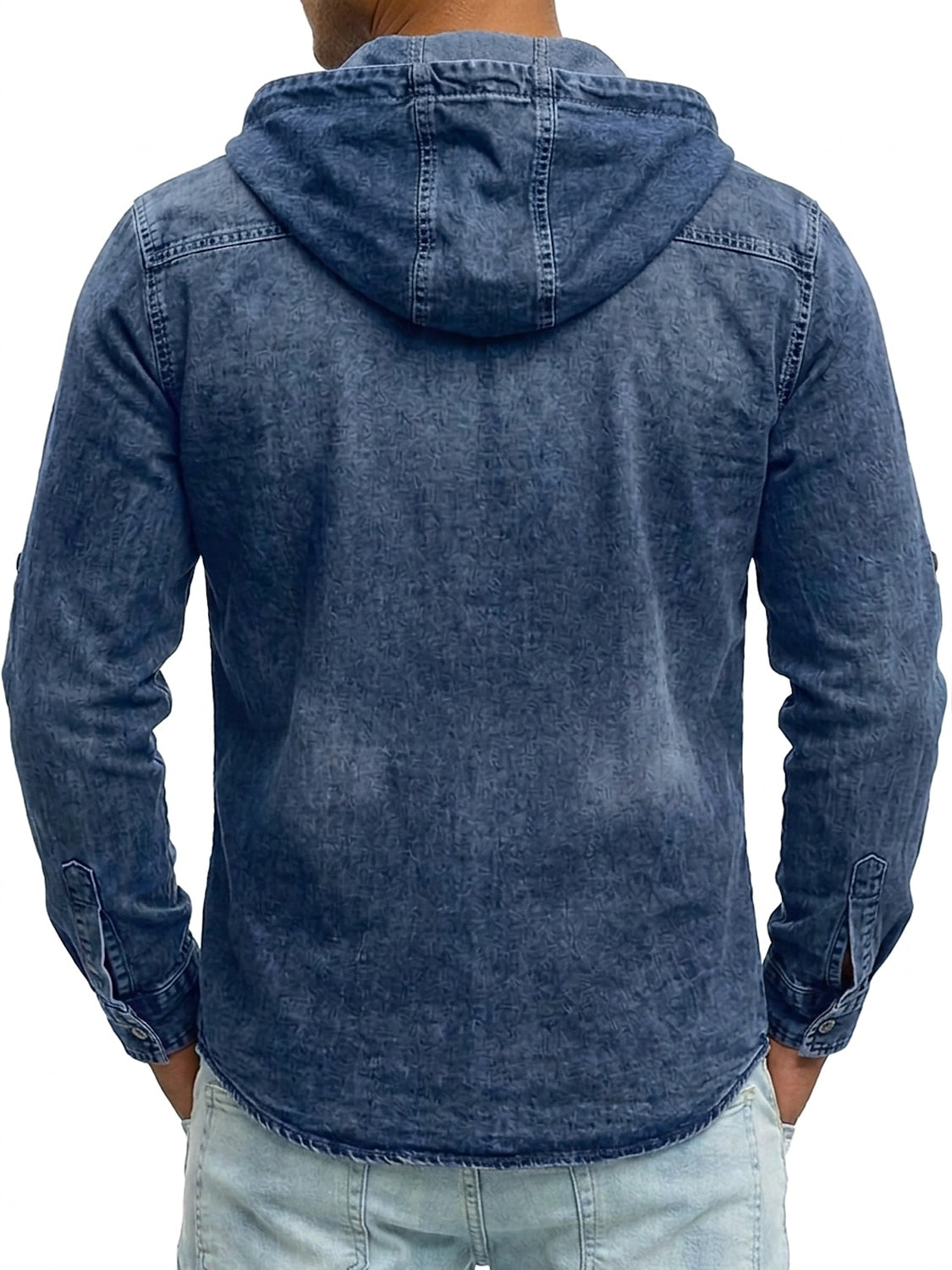 Classic Broken-In Cotton Denim Work Shirt