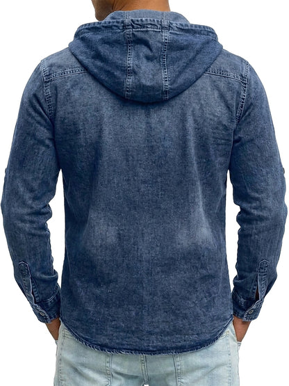 Classic Broken-In Cotton Denim Work Shirt
