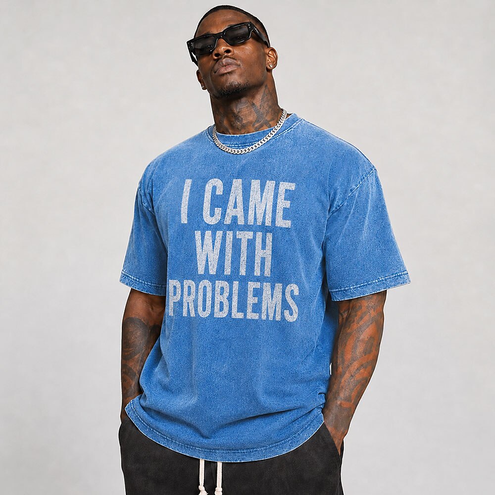 Humorous Washed Cotton Graphic Tee