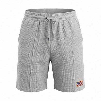 Men's Pocketed Waffle Shorts