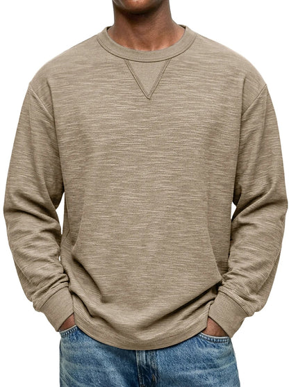 Cozy Crewneck Casual Long Sleeve T-shirts
