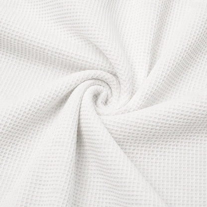 Patchwork Quarter Zip Waffle Polo