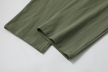 Cotton Linen Pants - Straight Leg, Casual & Comfortable