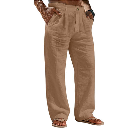 Lightweight Linen Baggy Pants - Comfortable Holiday & Vacation Wear