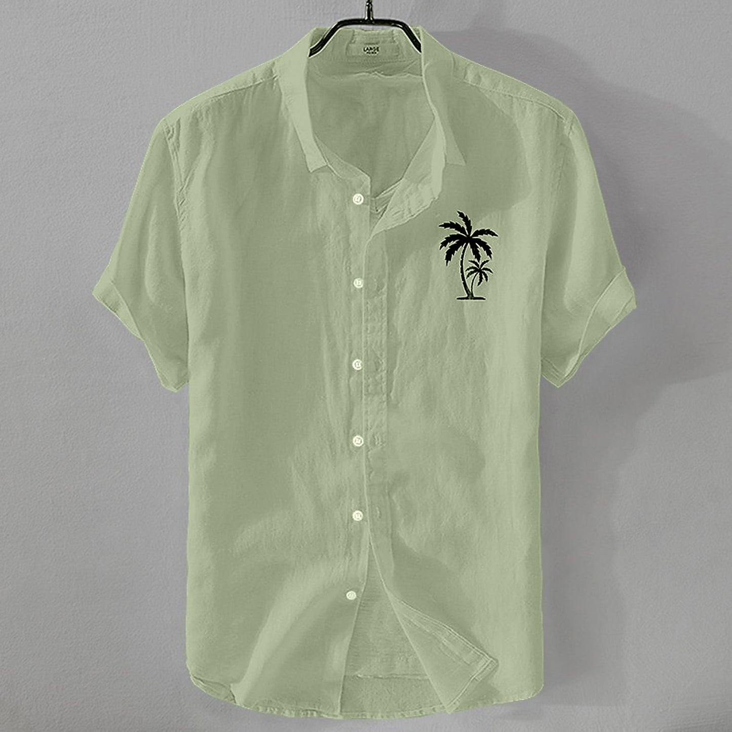 Men's Linen Shirt - Short Sleeve Summer Essential