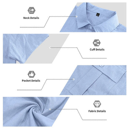 Men's Linen Shirt & Shorts Set