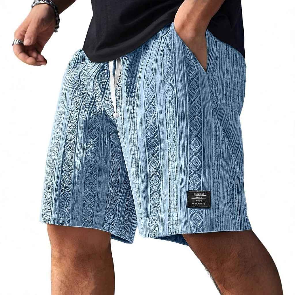 Men's Jacquard Textured Shorts