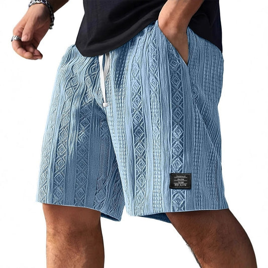 Men's Jacquard Textured Shorts