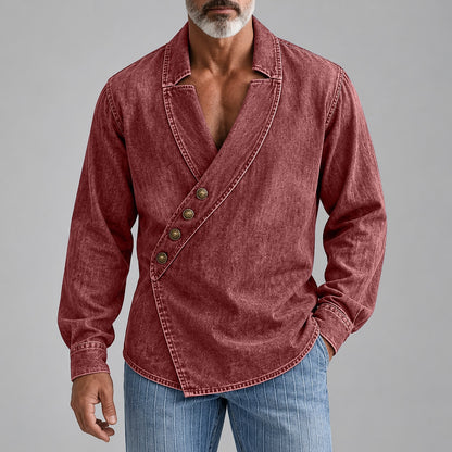 Vintage Broken-In Cotton Button Up Shirt