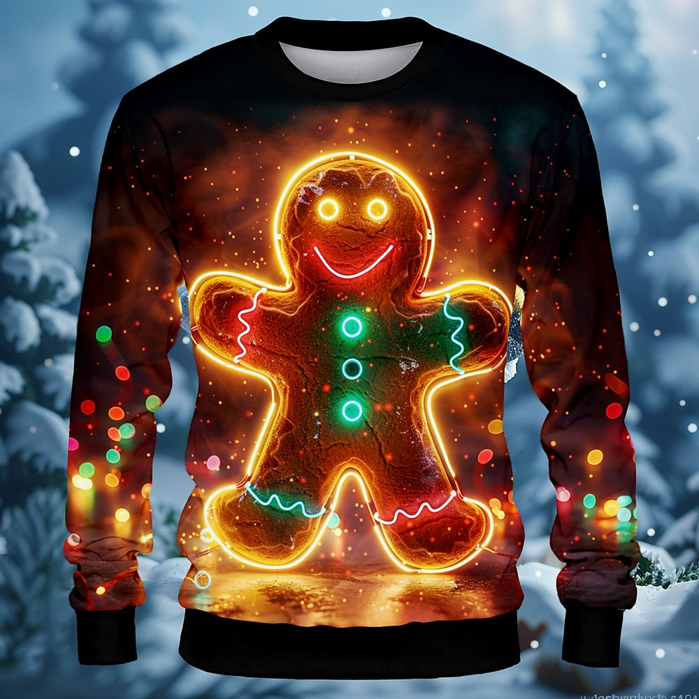 Christmas Gingerbread Man New Year Sweatshirt