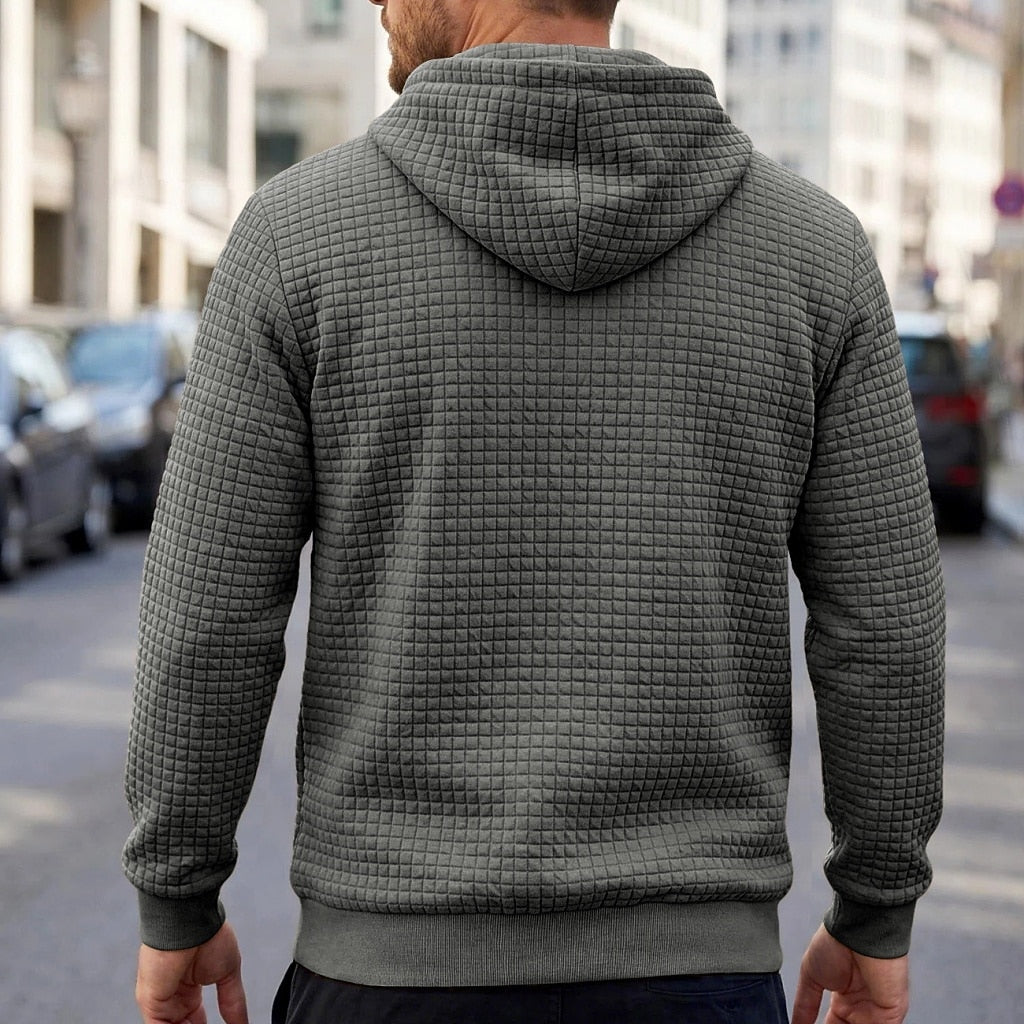 Comfort Waffle Drawstring Hoodie