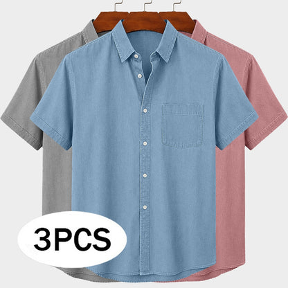 3-Pack Broken-In Cotton Shirts