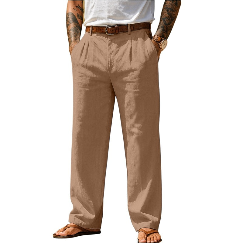 Men's Cotton Linen Baggy Pants