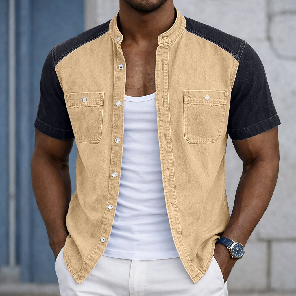 100% Cotton Henley Shirt