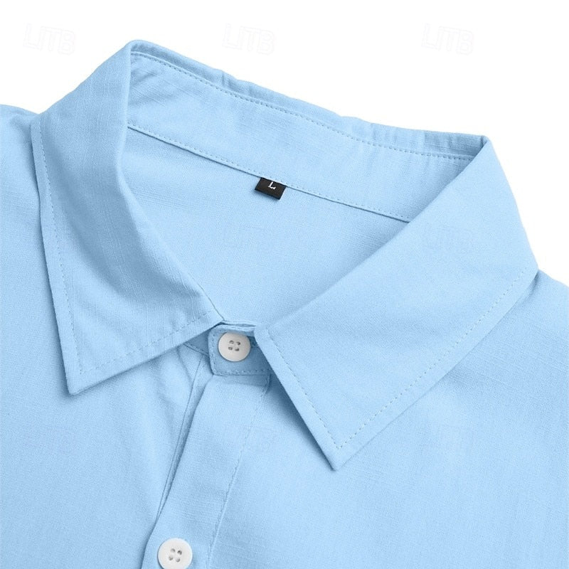 2-Pack Men's Linen Summer Shirts