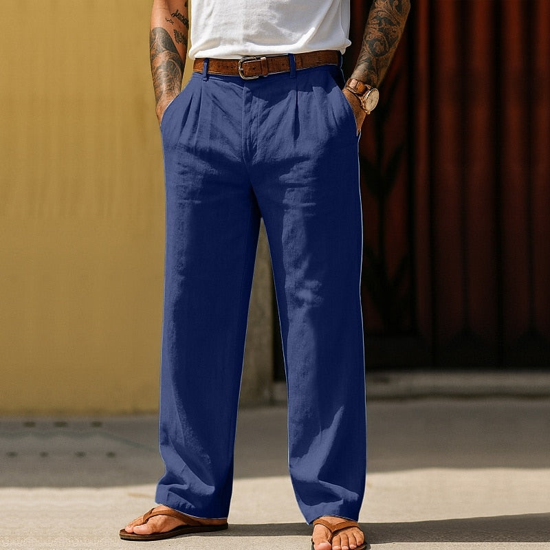 Men's Cotton Linen Baggy Pants