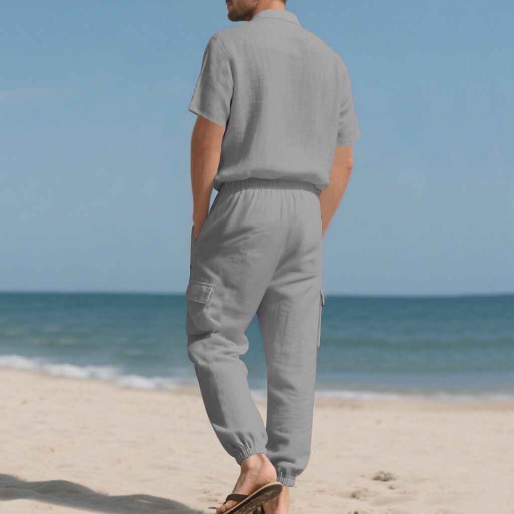 Cotton Linen Set-Shirt and Pants