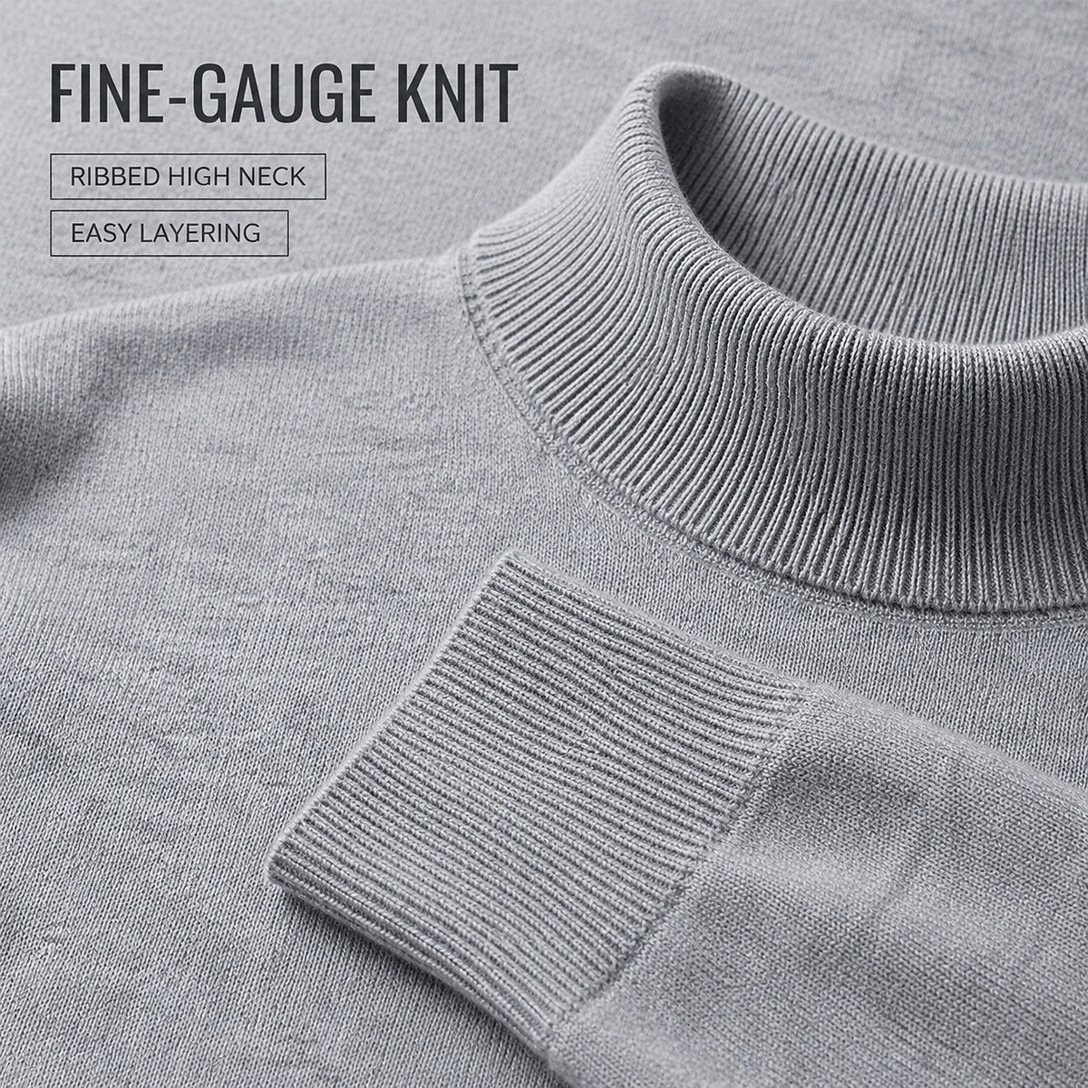 Classic Mock Neck Knit Sweater - Timeless Style & Everyday Comfort