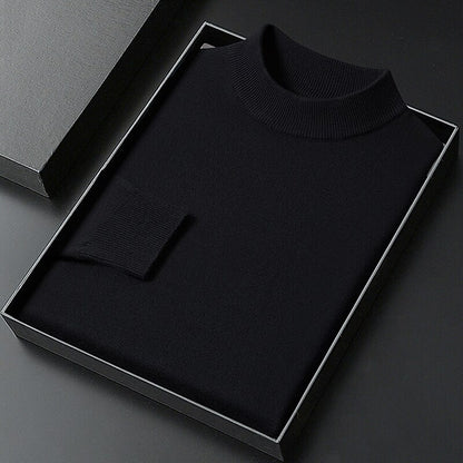 Classic Mock Neck Knit Sweater - Timeless Style & Everyday Comfort