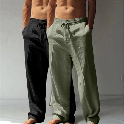 Cotton Linen Pants 2-Piece Set