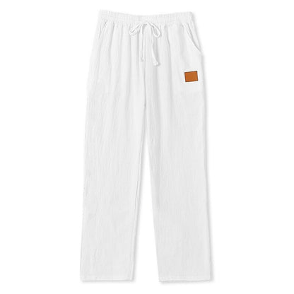 2Pcs Lightweight Cotton Linen Pants