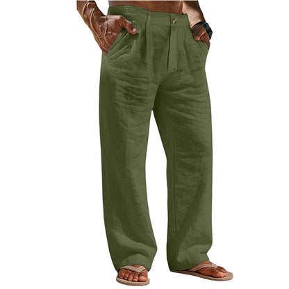 Lightweight Linen Baggy Pants - Comfortable Holiday & Vacation Wear