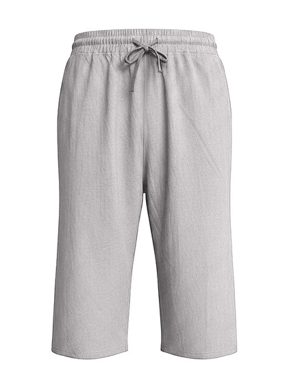 Breathable Linen Shorts With Elastic Waist