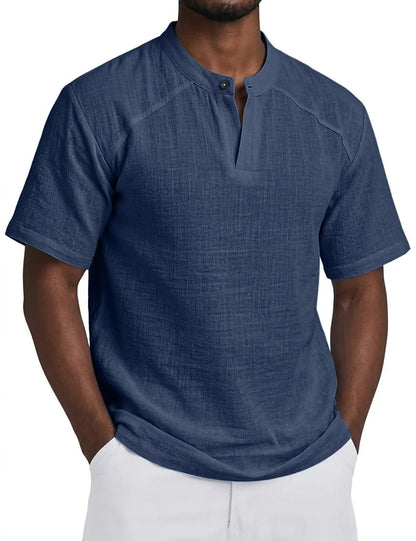 Breathable Linen Popover Shirt