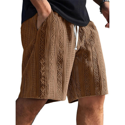 Men's Jacquard Textured Shorts