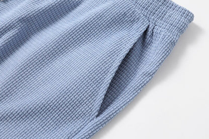Lightweight Waffle Shorts-Comfortable Summer Wear
