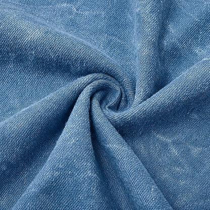 Broken-In Zip Up Cotton Polo Shirt