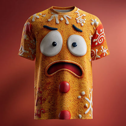 Christmas Gingerbread Festive Graphic T Shirt