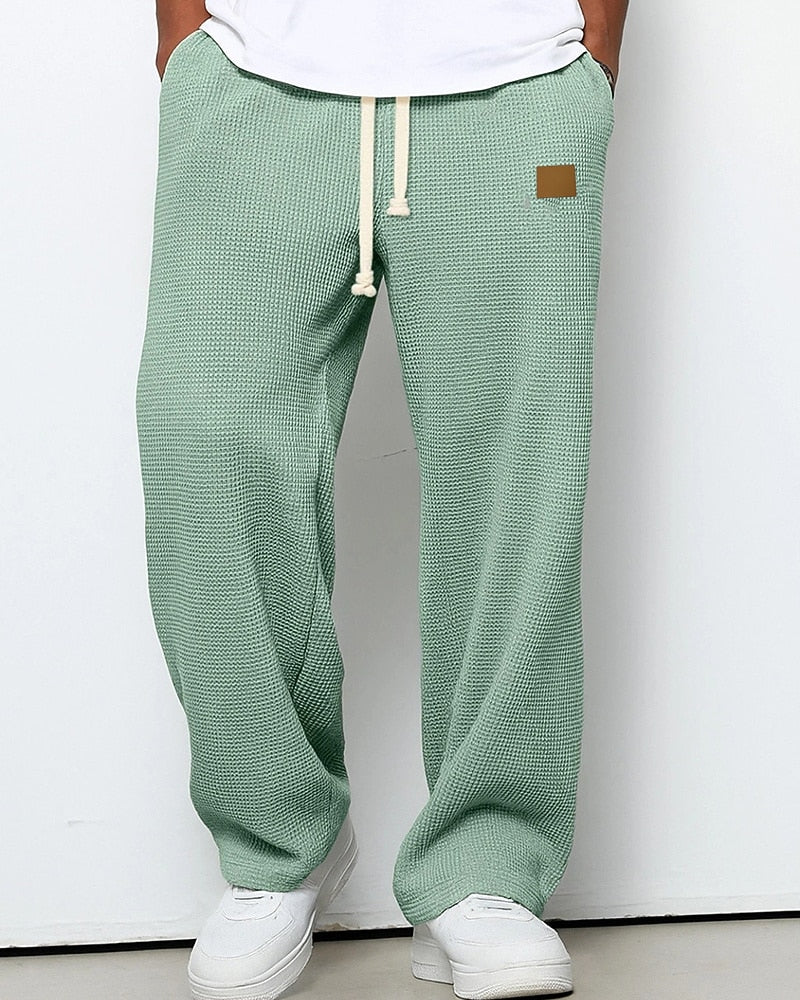 Men's Waffle Drawstring Sweatpants