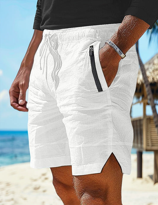 Men's Summer Linen Shorts-Multi-Pocket, Casual & Comfortable