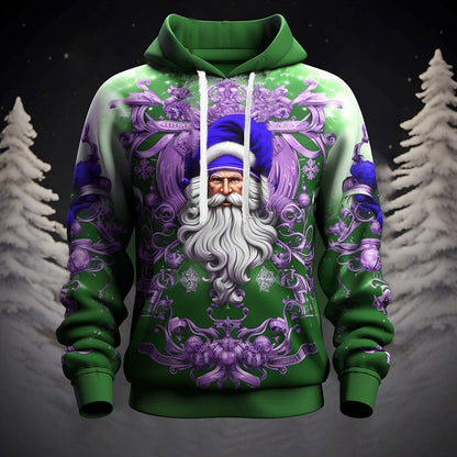 Santa Christmas Outdoor 3D Graphic Hoodie