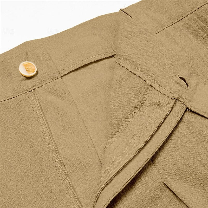 100% Cotton Pants - Casual Summer Full Length Pants