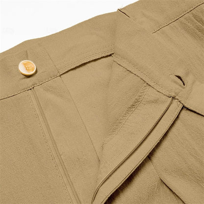 100% Cotton Pants - Casual Summer Full Length Pants