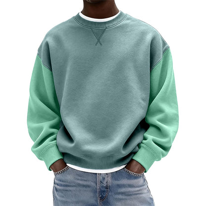 Classic Cotton Colorblock Sweatshirt