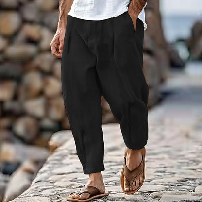 100% Cotton Pants - Casual Summer Full Length Pants