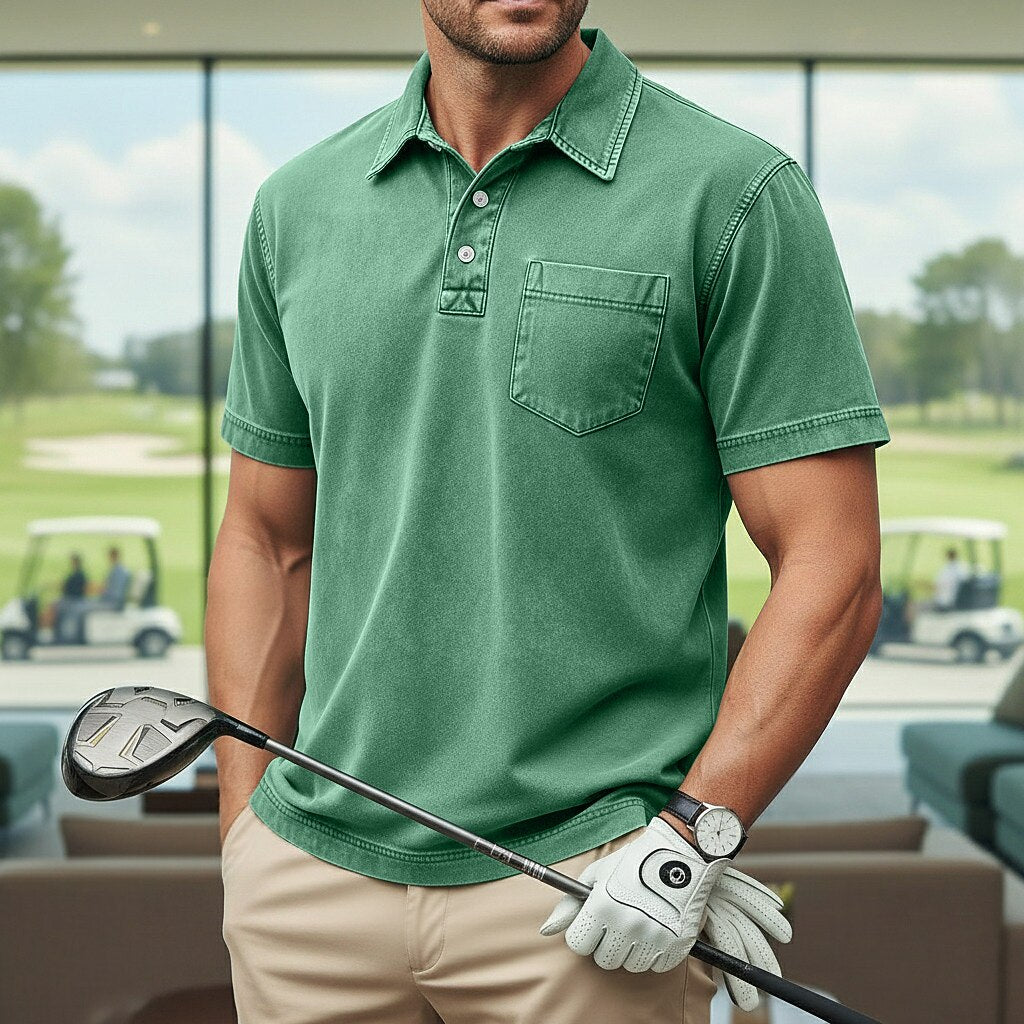 Vintage Washed Cotton Polo