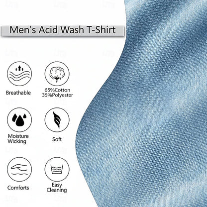 Palm Tree Washed Cotton Polo Shirt