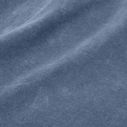 100% Cotton Henley T-Shirt-Vintage Washed Look
