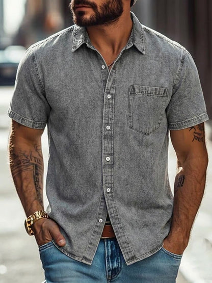 100% Cotton Acid Wash Shirt