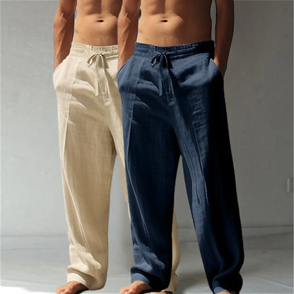 Cotton Linen Pants 2-Piece Set