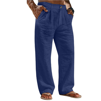 Lightweight Linen Baggy Pants - Comfortable Holiday & Vacation Wear