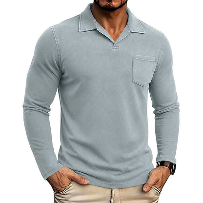 Vintage Washed 100% Cotton Polo Shirt